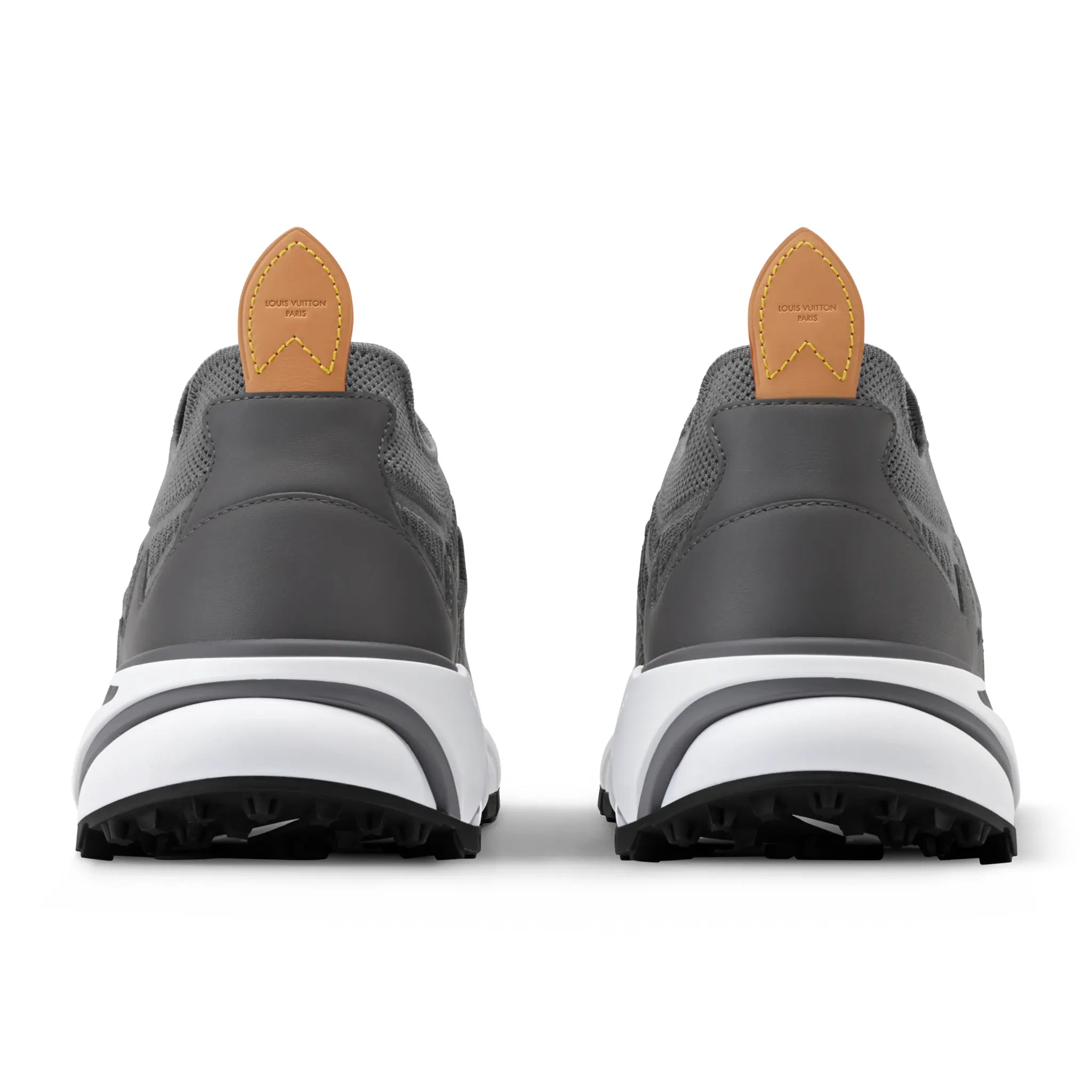 Back View of Louis Vuitton LV Runner Tatic Grey Sneaker 1AILJC